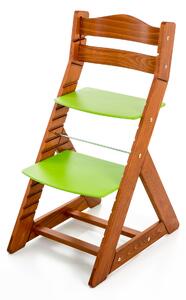 Hajdalánek Rostoucí židle MAJA - opěrka do kulata (třešeň, zelená) MAJATRESENZELENA