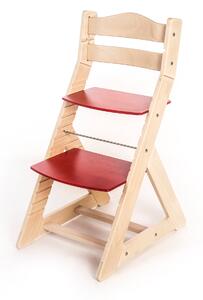 Hajdalánek Rostoucí židle MAJA - opěrka do kulata (bříza, červená) MAJABRIZACERVENA