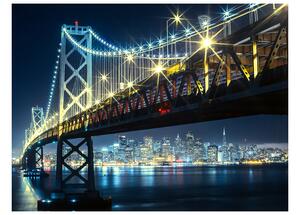 Fototapeta - Bay Bridge v noci 250x193 + zdarma lepidlo