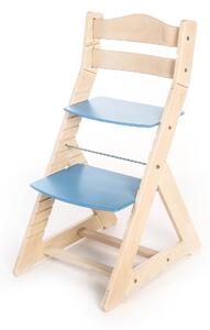 Hajdalánek Rostoucí židle MAJA - opěrka do kulata (bříza, modrá) MAJABRIZAMODRA