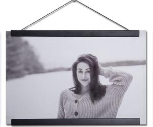 Magnetické dřevěné lišty na plakáty - černá Barva lišty: černá, Délka lišty: 61cm