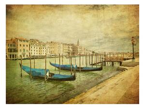 Fototapeta - Canal Grande, Benátky (Vintage) 200x154