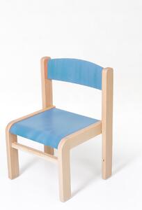 Hajdalánek Dětská židlička LUCA s tvarovanou opěrkou zad (modrá, 26 cm) LUCA26MODRA