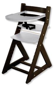 Hajdalánek Rostoucí židle ELA - velký pultík (wenge, světle šedá) ELAWENGESVESEDA