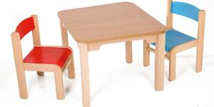 Hajdalánek Dětský stolek MATY + židličky LUCA (červená, modrá) MATYLUCAZCEMO