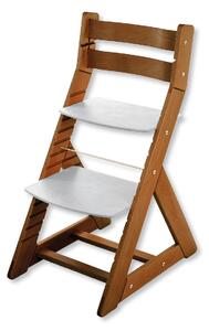 Hajdalánek Rostoucí židle ALMA - standard (dub tmavý, světle šedá) ALMADUBTMAVYSVESEDA