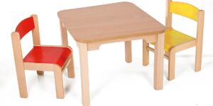 Hajdalánek Dětský stolek MATY + židličky LUCA (červená, žlutá) MATYLUCACEZL