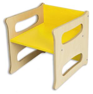 Hajdalánek Dětská židle TETRA 3v1 bříza (žlutá) TETRANATURZLUTA