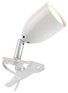 BrilliantG24801A05 Stolní lampa s klipem LEO GU10 bílá