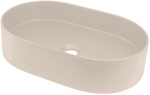 Deante Silia umyvadlo 55x35 cm oválné na pult hnědá/béžová CQS_5U6S