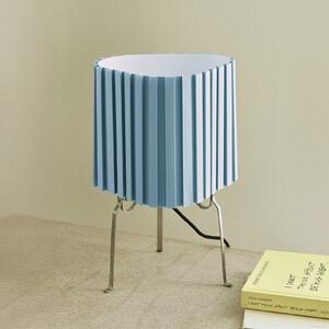 HAY Stolní lampa Canelé, světle modrá, výška 37 cm, E14, textil, Modrá, Obývací pokoj / jídelna, Textil / tkanina / hedvábí, Design