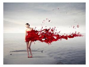 Fototapeta - Červená krása 200x154