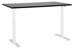 Elektricky výškově nastavitelný pracovní stůl DESTINAS Černá/Bílá 160 cm 72 cm