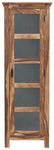 Vysoká vitrína z masivu palisandr 60x180x45