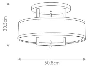 Hinkley HK-HAMPTON-SF-BB-Stropní svítidlo HAMPTON 3xE27/60W/230V pr.50,8cm zlatá