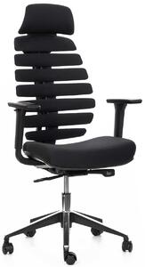 MERCURY Ergonomická kancelářská židle LOMAX - černá látka / nosnost 150 kg