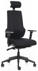 MERCURY Ergonomická kancelářská židle DELI - černá látka