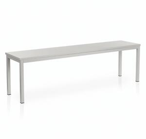 Celokovová lavice do šatny 150 x 35 x 45 cm, šedá - ral 7035