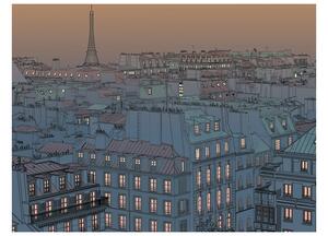 Fototapeta - Večer v Paříži II 200x154 + zdarma lepidlo