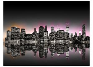 Fototapeta - Barevná záře nad NYC 200x154