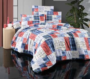 Brotex Povlečení francouzské bavlna 240x200,70x90 Notions Motiv: moderní, Rozměr polštáře: 70x90, Zapínání: zipový uzávěr, nitěný knoflík, Výběr zapínání:: zipový uzávěr, Materiál: bavlna, Rozměr: 240x200, Barva: bílá, modrá, červená