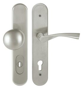 Bezpečnostní kování TWIN DAVID/ALA HTSI P4500 DEF (XR), klika-klika levá, Otvor na cylindrickou vložku PZ, Twin XR (inoxchrom), 90 mm