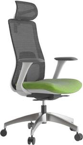 Ergonomická kancelářská židle MERCURY WISDOM ZELENÁ – síťovaná