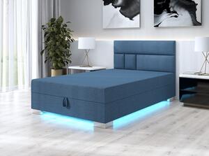 Jednolůžková postel 80x195 WITA 1 s úložným prostorem - modrá