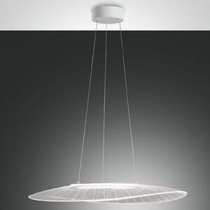 Závěsné svítidlo LED Vela, bílé, oválné, 78 cm x 55 cm