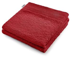 AmeliaHome - Sada bavlněných ručníků Červené Hladké AMARI-30x50 cm