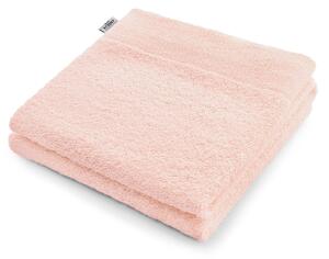 AmeliaHome - Sada bavlněných ručníků Pudrově růžová hladké AMARI-30x50 cm