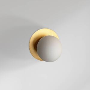 ROYALTECH Nástěnné svítidlo Aylin, zlatá barva, Ø 15 cm, kov, G9, stmívatelný, Obývací pokoj / jídelna, kov, Moderní, Koule