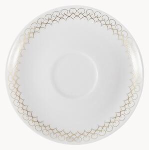 Sada podšálků z kostního porcelánu Jade, 6 dílů