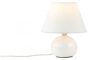 Brilliant61047/05 Keramická stolní lampa PRIMO bílá