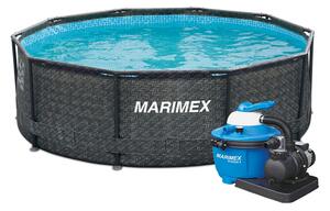Marimex | Bazén Florida 3,66x1,22 m s pískovou filtrací - motiv RATAN | 19900080