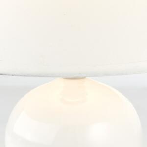 Brilliant 61047/05 Keramická stolní lampa PRIMO bílá
