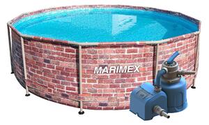 Marimex | Bazén Marimex Florida 3,66x0,99 m s pískovou filtrací - motiv CIHLA | 19900119