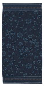Pip Studio Jasmine Jacquard froté ručník 70x140cm, tmavě modrý
