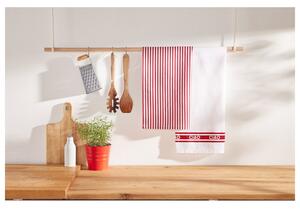 LIVARNO home Kuchyňské utěrky, 50 x 70 cm, 2 kusy (červená) (100373546002)