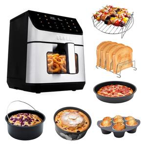TESLA Electronics AirCook - Horkovzdušná fritéza 6,5 l 2100W/230V m. chrom/černá