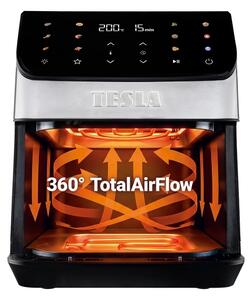 TESLA Electronics AirCook - Horkovzdušná fritéza 6,5 l 2100W/230V m. chrom/černá