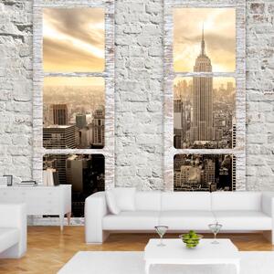 Fototapeta - New York: Pohled přes okno II 250x175 + zdarma lepidlo
