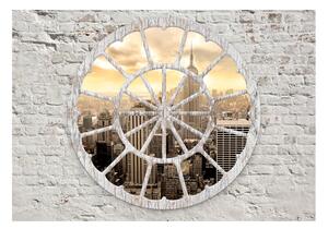 Fototapeta - New York: Pohled přes okno 250x175 + zdarma lepidlo