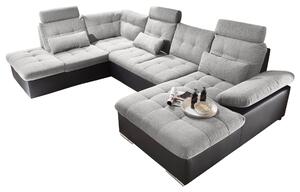 ROHOVÁ SEDAČKA, textil, kompozitní dřevo, černá, barvy stříbra MID.YOU - Sedací soupravy, Online Only