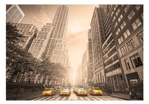 Fototapeta - New York taxi (sépie) 200x140 + zdarma lepidlo