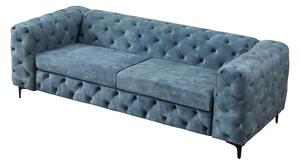 Pohovka MODERN BAROCCO 235 CM petrolejová samet Nábytek | Obývací pokoj | Sedací soupravy a pohovky | Pohovky | Pevné