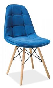Sedia Jídelní židle AXEL III aksamit modrá