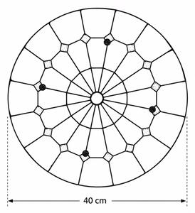 Brilagi - Tiffany vitrážové stropní svítidlo SIENNA 3xE27/60W/230V pr. 40 cm