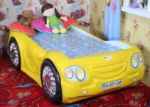 Dětská postel SLEEPCAR žlutá 180x90cm