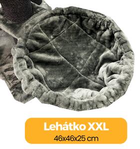 Škrabadlo Oliver XXL šedo-černé, 80x45x157 cm